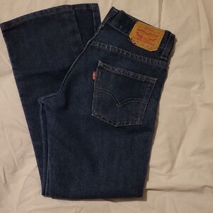 Boy's Levi's Dark Wash Denim Jeans Sz 12